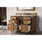 James Martin Vanities Brittany 48in Single Vanity, Saddle Brown w/ 3 CM Eternal Jasmine Pearl Quartz Top 650-V48-SBR-3EJP - alternate 3